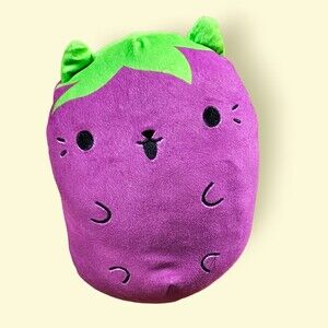 Cat vs Pickles eggplant plush